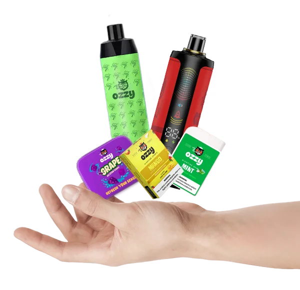 Ozzy vape device in hand
